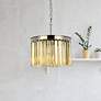 1_Sydney 3 Lt Polished Nickel Pendant Golden Teak