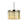 3_Sydney 3 Lt Polished Nickel Pendant Golden Teak more views