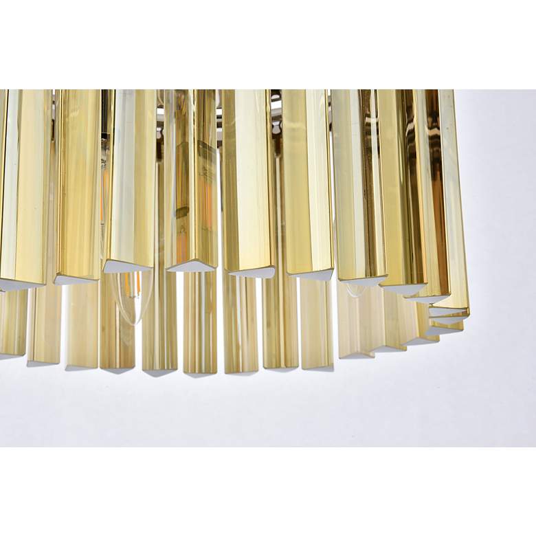 Image 4 Sydney 3 Lt Polished Nickel Pendant Golden Teak more views