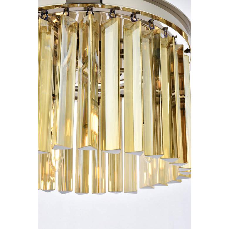 Image 5 Sydney 3 Lt Polished Nickel Pendant Golden Teak more views