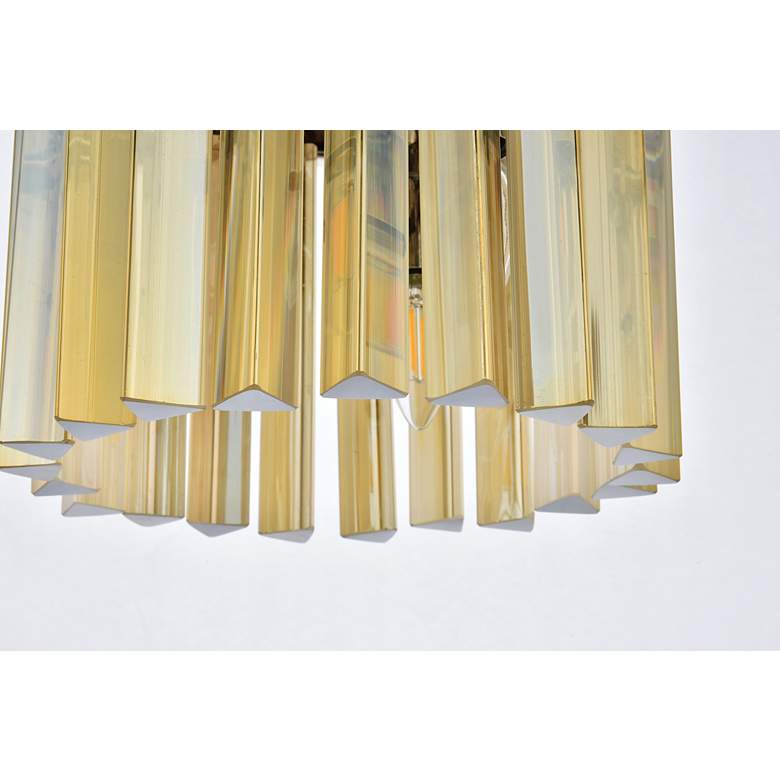 Image 5 Sydney 3 Lt Polished Nickel Pendant Golden Teak more views