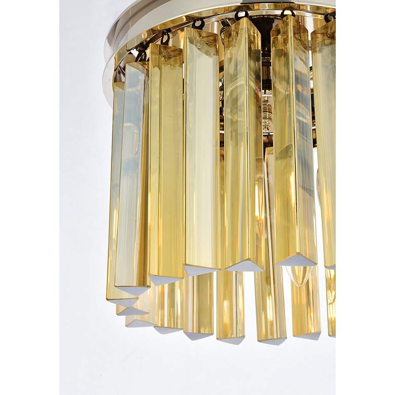 Image 7 Sydney 3 Lt Polished Nickel Pendant Golden Teak more views