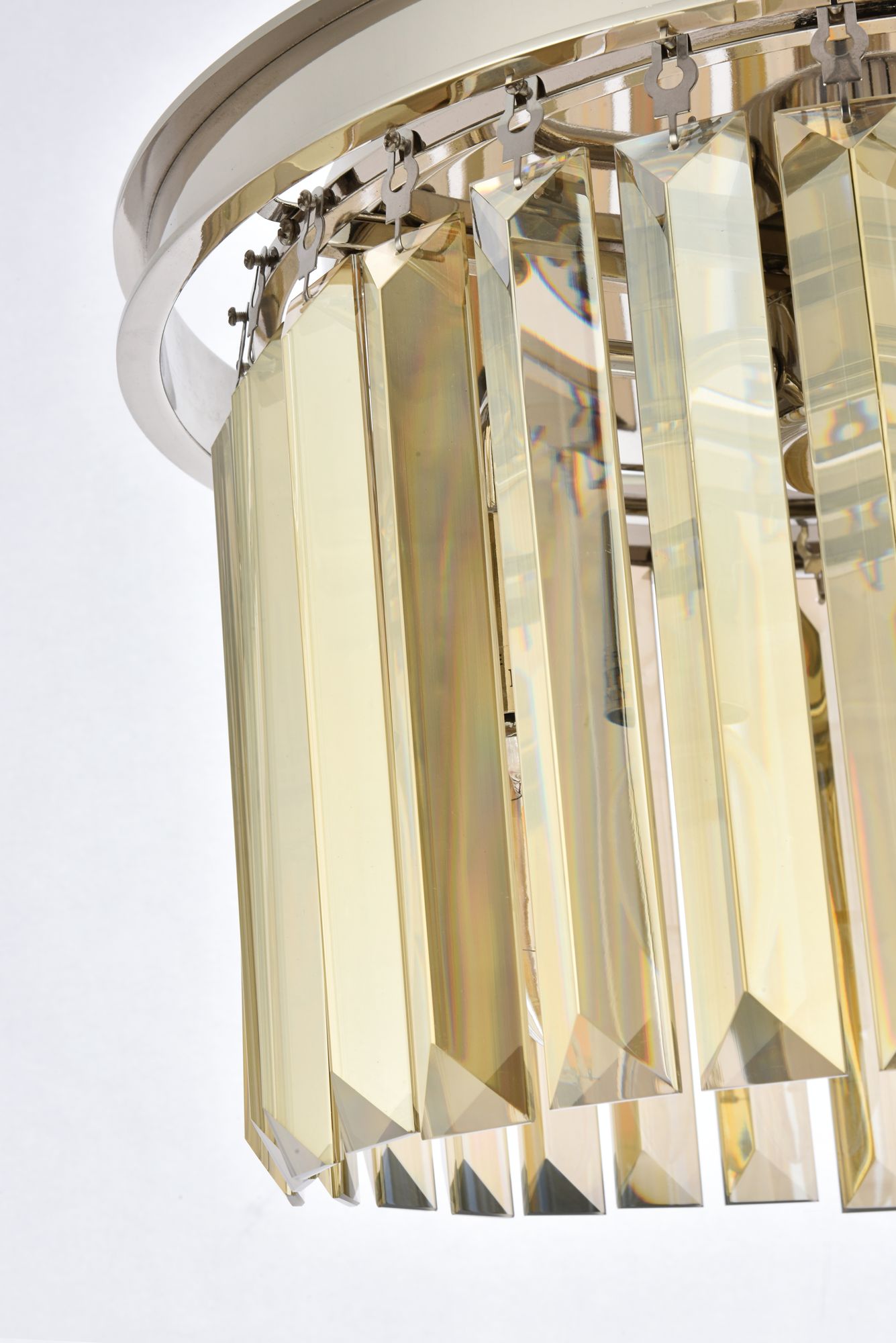 Image 5 Sydney 3 Lt Polished Nickel Pendant Golden Teak more views