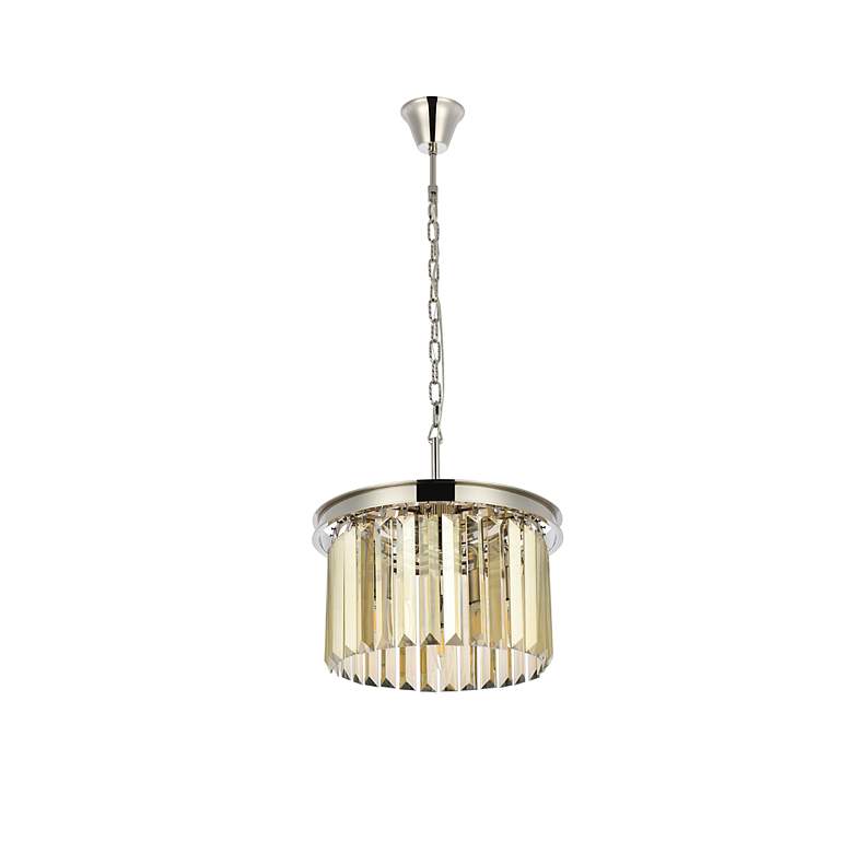 Image 7 Sydney 3 Lt Polished Nickel Pendant Golden Teak more views