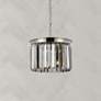 1_Sydney 3 Lt Polished Nickel Pendant Silver Shade (Grey)