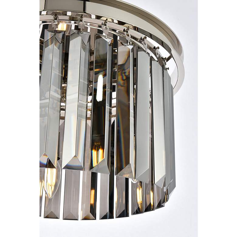Image 6 Sydney 3 Lt Polished Nickel Pendant Silver Shade (Grey) more views