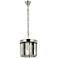 Sydney 3 Lt Polished Nickel Pendant Silver Shade (Grey)