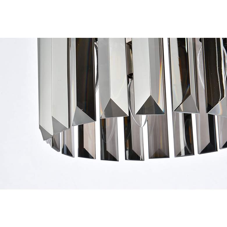 Image 5 Sydney 3 Lt Polished Nickel Pendant Silver Shade (Grey) more views