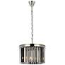 2_Sydney 3 Lt Polished Nickel Pendant Silver Shade (Grey)