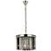 Sydney 3 Lt Polished Nickel Pendant Silver Shade (Grey)