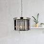 1_Sydney 3 Lt Polished Nickel Pendant Silver Shade (Grey)