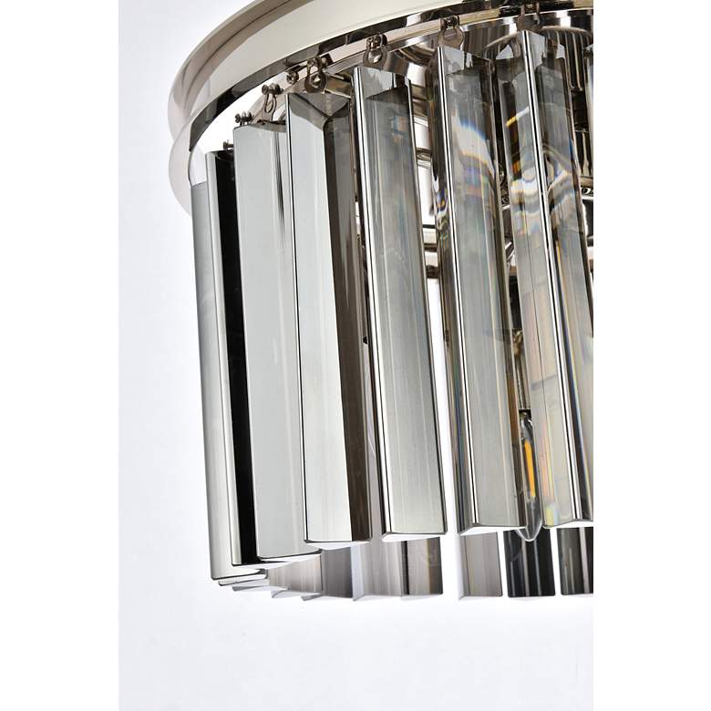 Image 6 Sydney 3 Lt Polished Nickel Pendant Silver Shade (Grey) more views