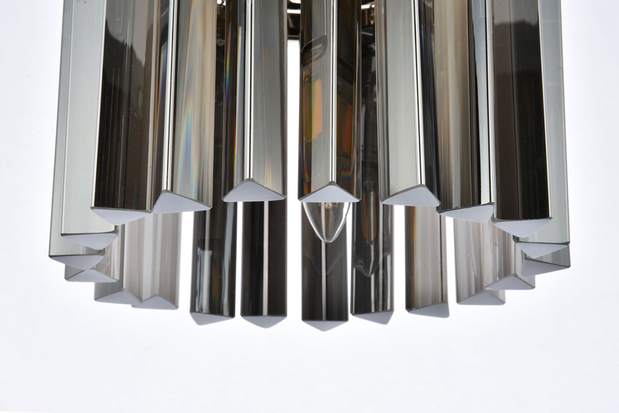 Image 5 Sydney 3 Lt Polished Nickel Pendant Silver Shade (Grey) more views