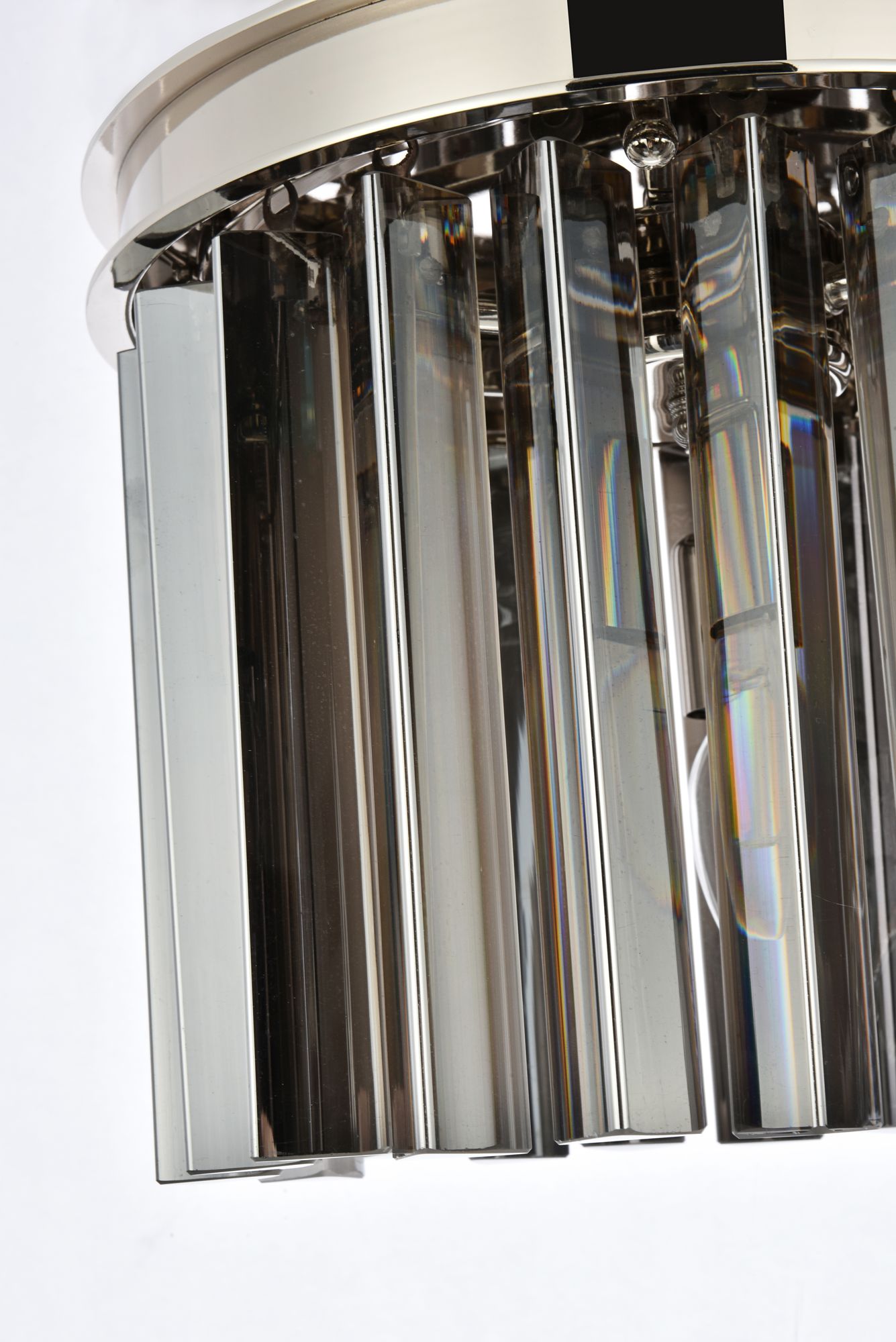 Image 7 Sydney 3 Lt Polished Nickel Pendant Silver Shade (Grey) more views