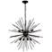 Sydney 30" Wide Black 8-Light Sputnik Pendant
