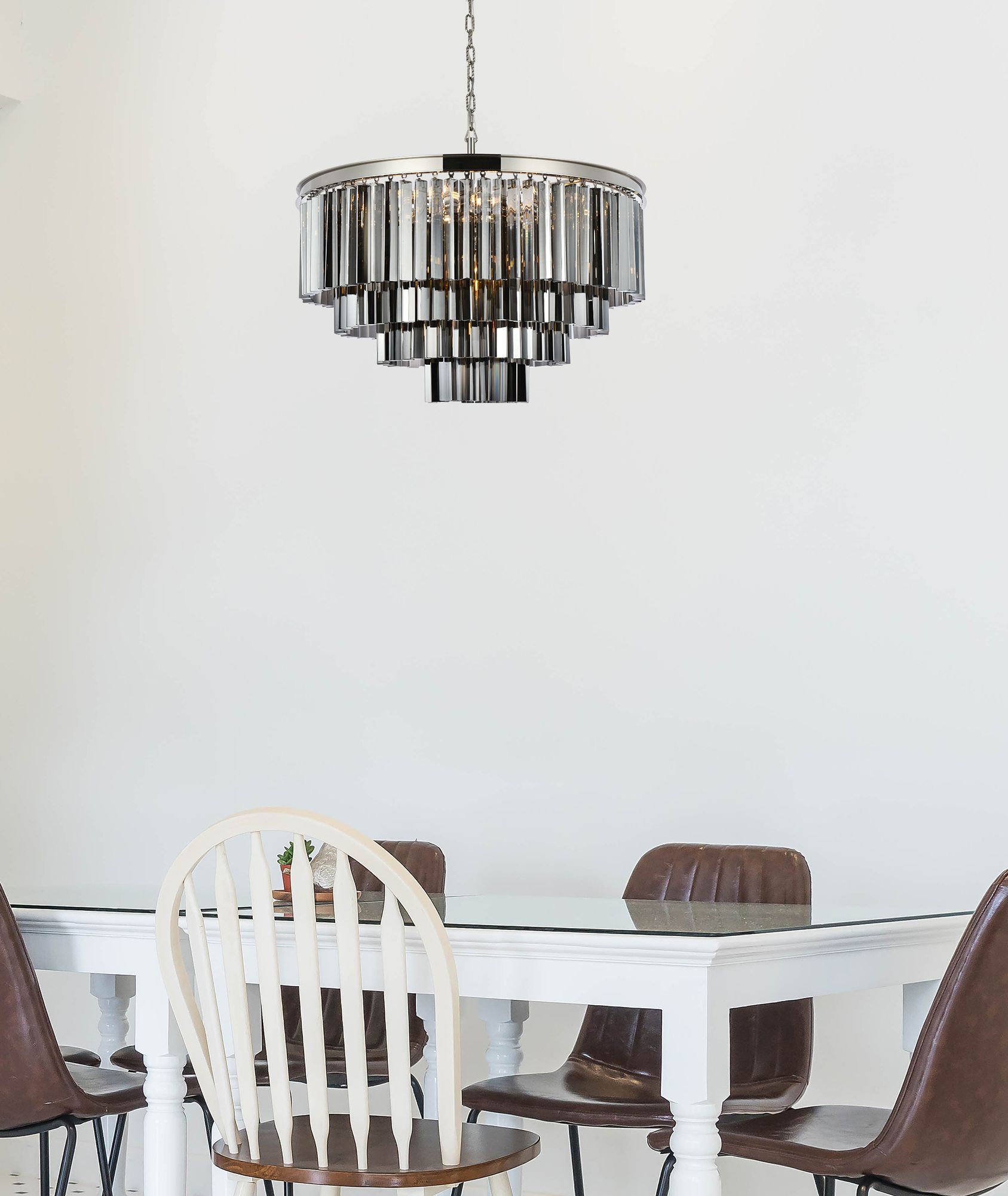 Image 3 Sydney 32" Wide Polished Nickel Chandelier with Silver Shade more views