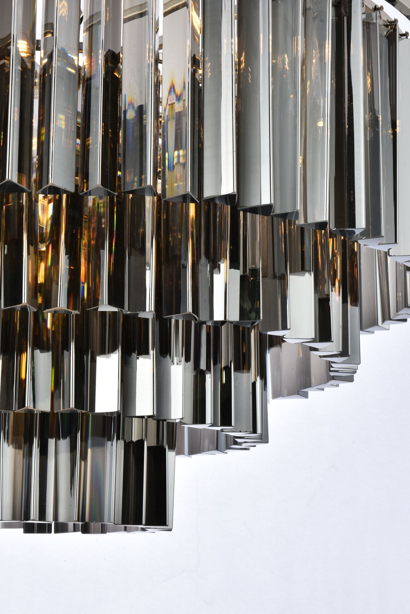 Image 5 Sydney 32" Wide Polished Nickel Chandelier with Silver Shade more views