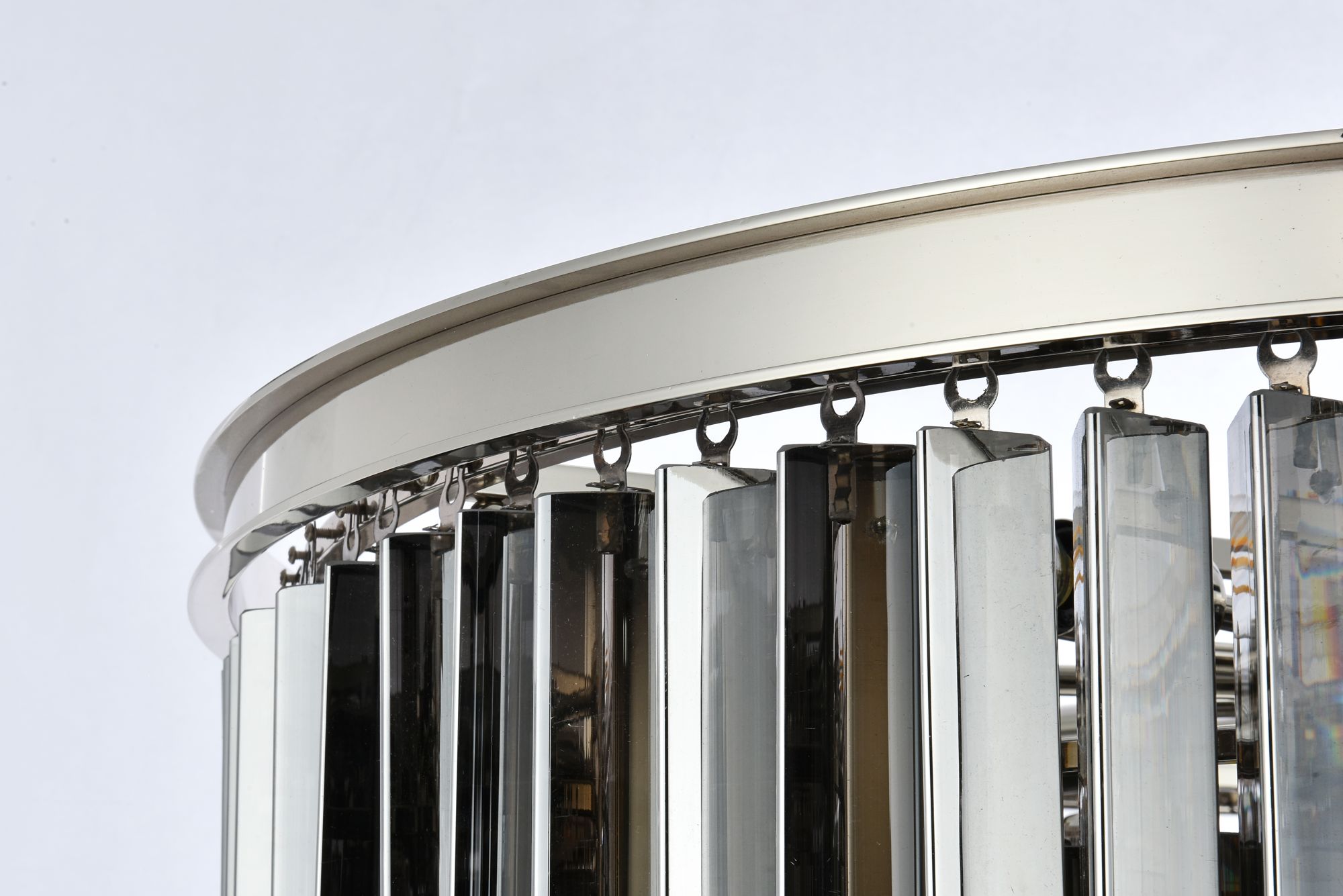 Image 7 Sydney 32" Wide Polished Nickel Chandelier with Silver Shade more views