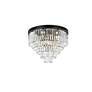 5_Sydney 32"W Matte Black and Crystal 17-Light Ceiling Light more views