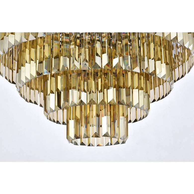 Image 5 Sydney 33 Lt Matte Black Chandelier Golden Teak more views