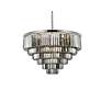 4_Sydney 33 Lt Polished Nickel Chandelier Silver Shade more views