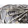 6_Sydney 33 Lt Polished Nickel Chandelier Silver Shade more views