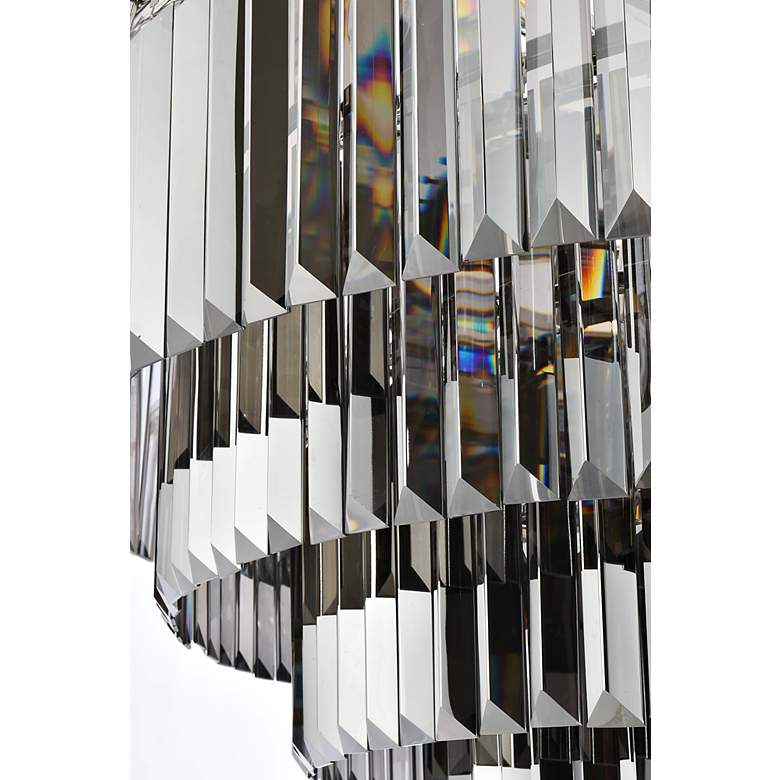 Image 7 Sydney 33 Lt Polished Nickel Chandelier Silver Shade more views
