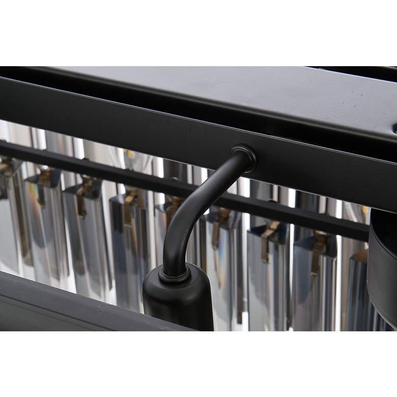 Image 4 Sydney 40" Wide Matte Black 12-Light Linear Chandelier more views