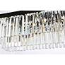5_Sydney 40" Wide Matte Black and Crystal Linear Chandelier more views