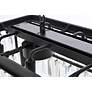 6_Sydney 40" Wide Matte Black and Crystal Linear Chandelier more views