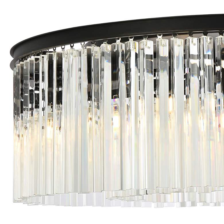 Image 3 Sydney 43 1/2 inch Wide Matte Black Crystal 10-Light Chandelier more views