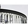 7_Sydney 43 1/2" Wide Matte Black Crystal 10-Light Chandelier more views