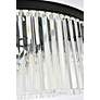 Sydney 43 1/2" Wide Matte Black Crystal 10-Light Chandelier in scene