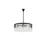 Sydney 43 1/2" Wide Matte Black Crystal 10-Light Chandelier in scene