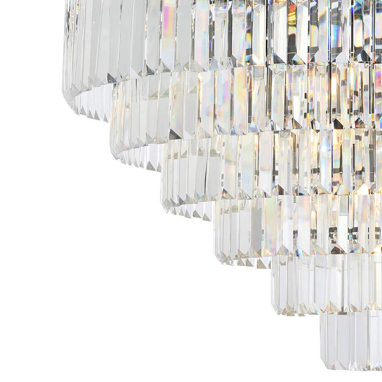 Image 3 Sydney 44" Wide Matte Black and Crystal 33-Light Chandelier more views