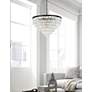 Sydney 44" Wide Matte Black and Crystal 33-Light Chandelier