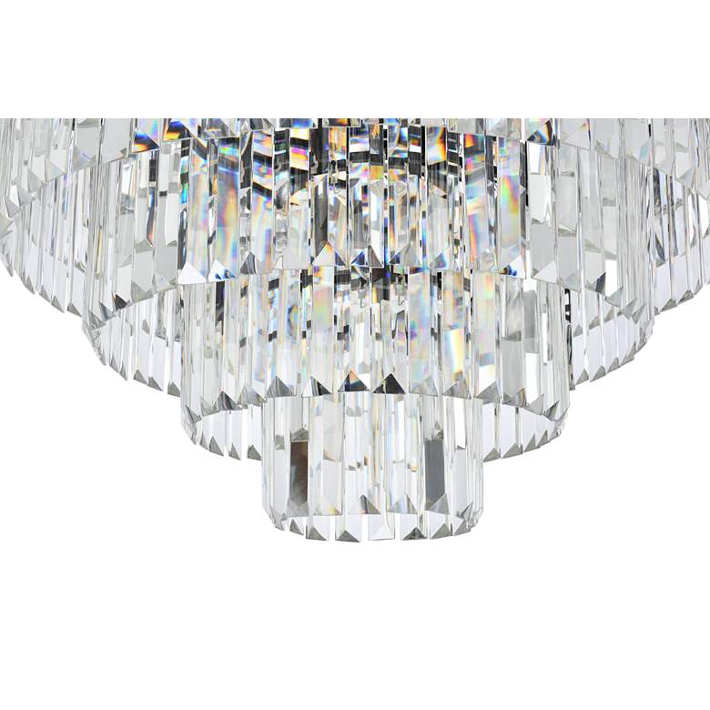 Image 5 Sydney 44" Wide Matte Black and Crystal 33-Light Chandelier more views
