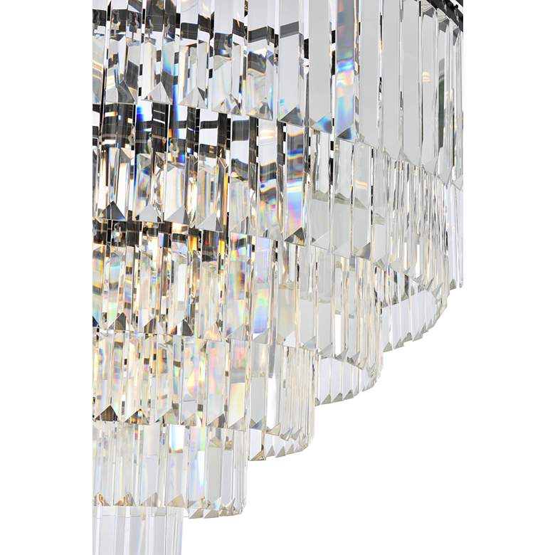 Image 6 Sydney 44" Wide Matte Black and Crystal 33-Light Chandelier more views