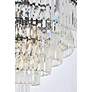 Sydney 44" Wide Matte Black and Crystal 33-Light Chandelier