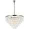Sydney 44" Wide Polished Nickel 33-Light Chandelier