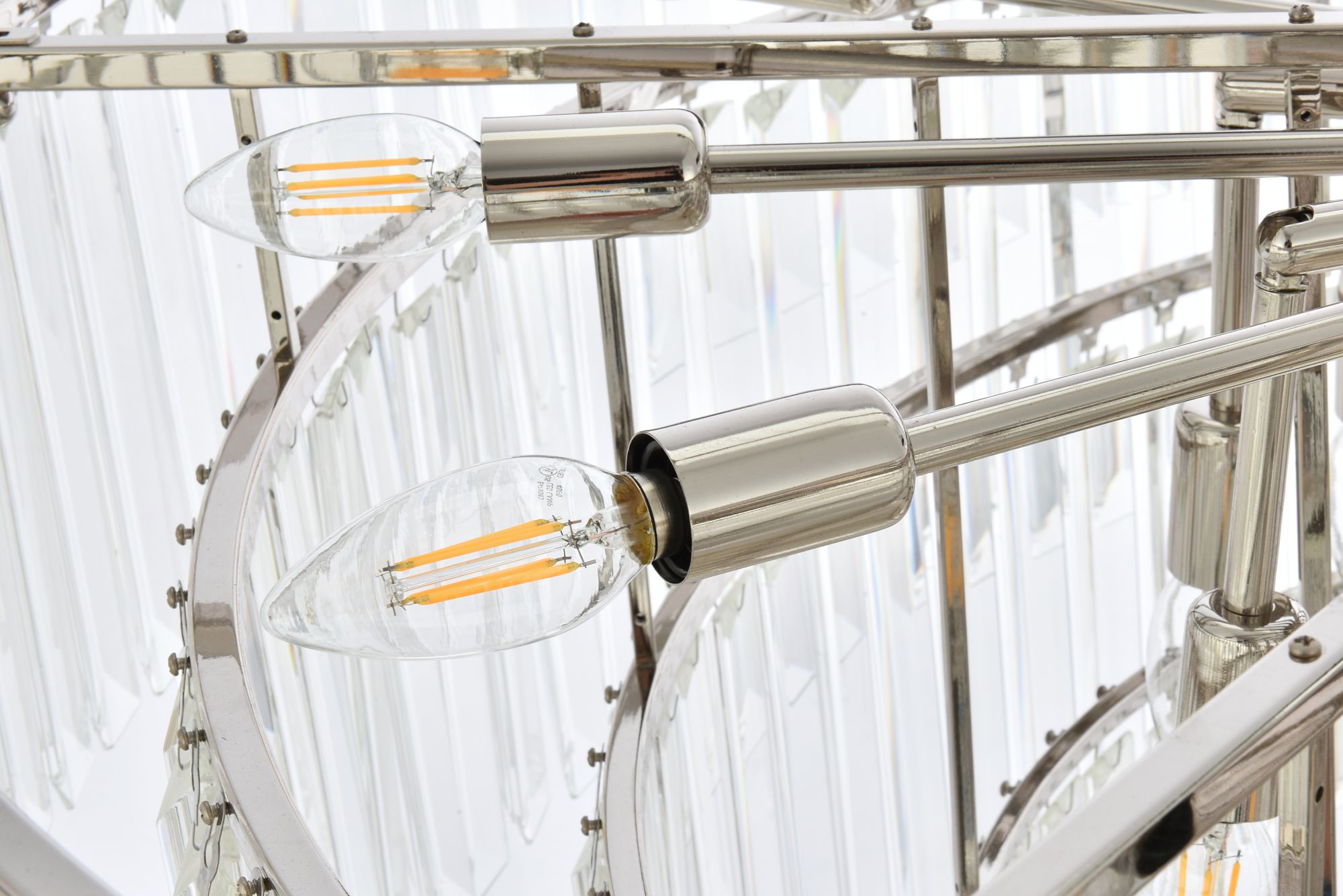 Sydney 44" Wide Polished Nickel 33-Light Chandelier