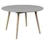 Sydney 47"W Light Eucalyptus Gray Round Outdoor Dining Table