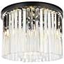 2_Sydney 6 Lt Matte Black Flush Mount Clear