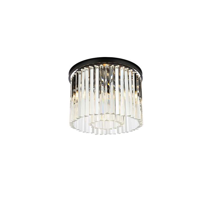 Image 4 Sydney 6 Lt Matte Black Flush Mount Clear more views
