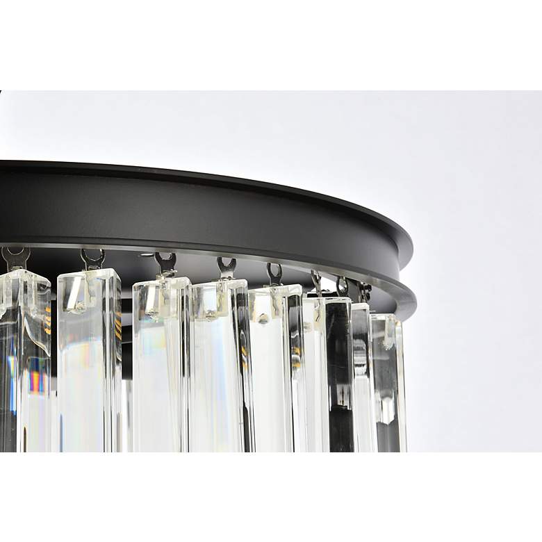 Image 6 Sydney 6 Lt Matte Black Flush Mount Clear more views