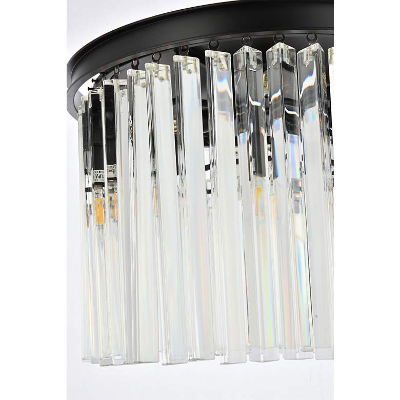 Image 7 Sydney 6 Lt Matte Black Flush Mount Clear more views