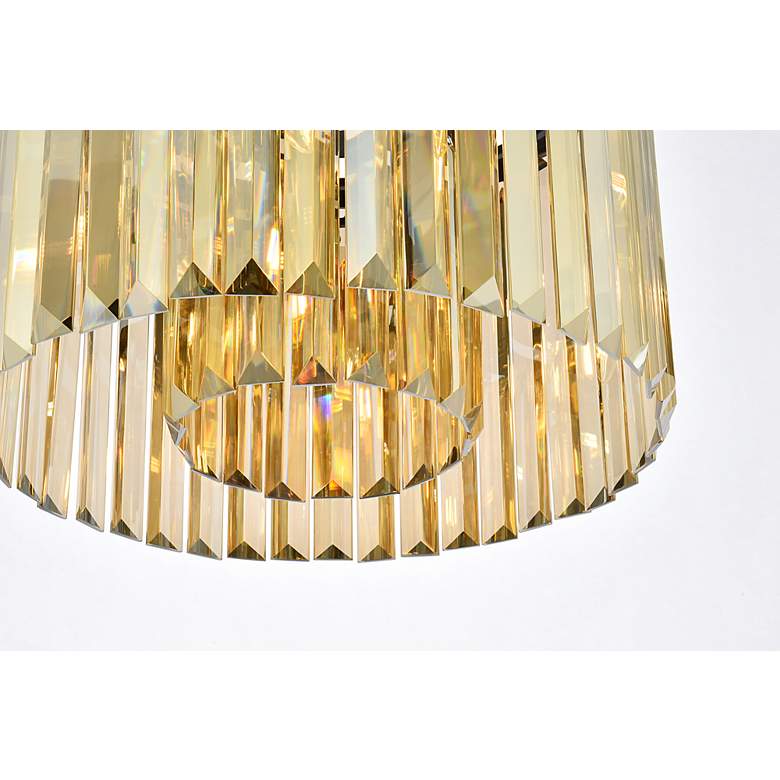 Image 5 Sydney 6 Lt Matte Black Flush Mount Golden Teak more views