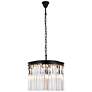 2_Sydney 6 Lt Matte Black Pendant Clear