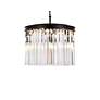 4_Sydney 6 Lt Matte Black Pendant Clear more views