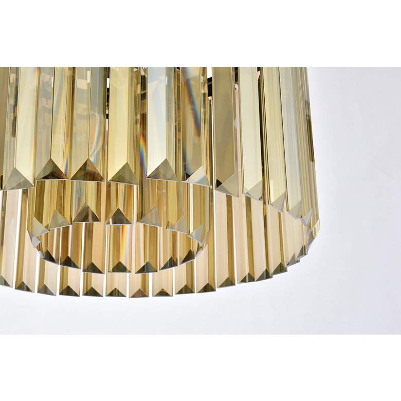 Image 5 Sydney 6 Lt Matte Black Pendant Golden Teak more views